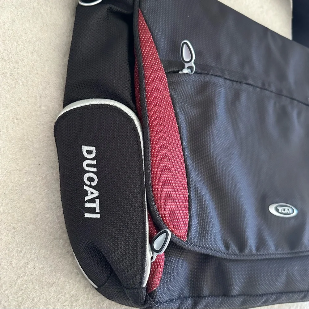 Tumi Ducati Ballistic Nylon Crossbody Messenger Computer Travel Bag